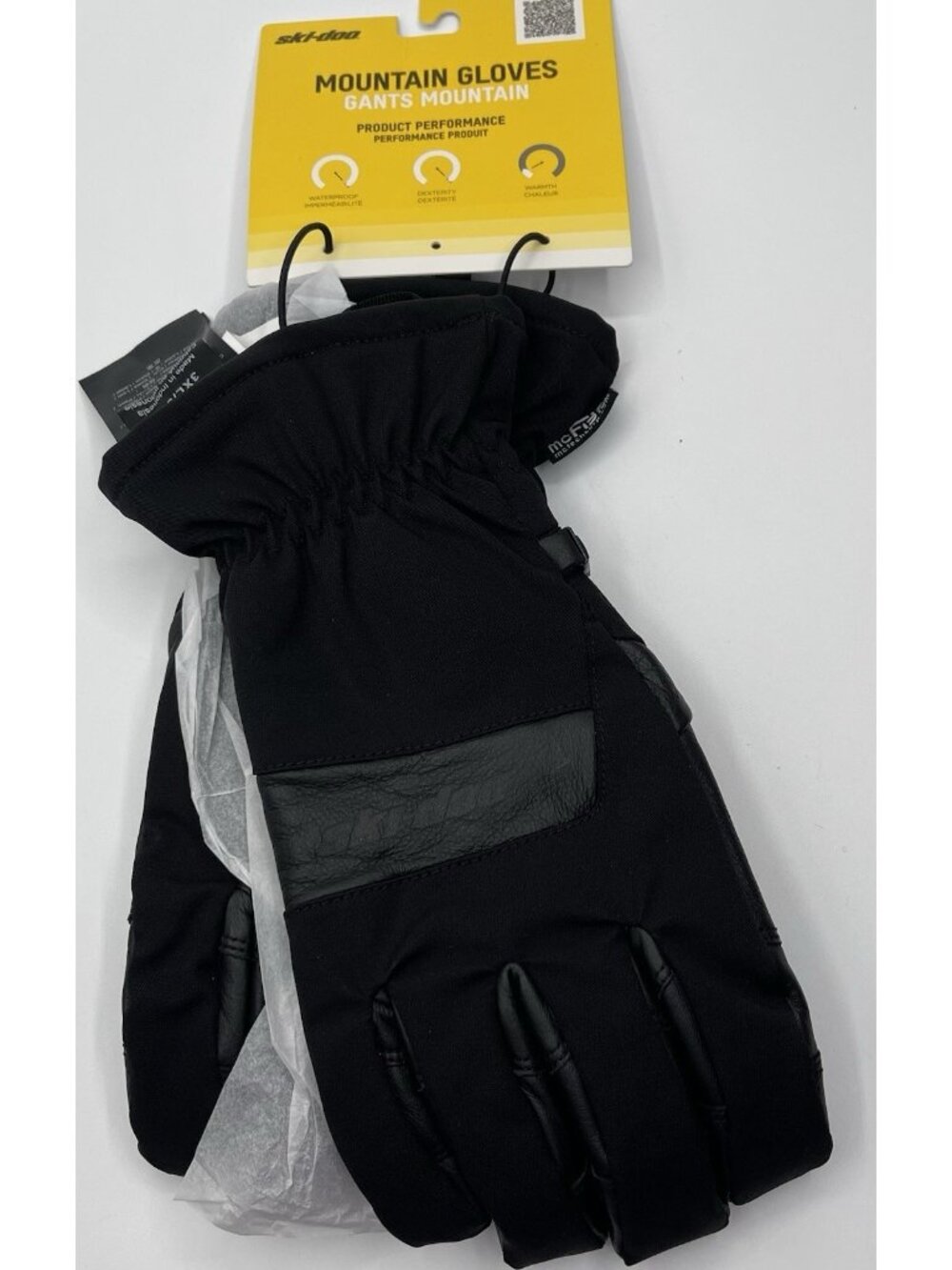 Ski-Doo Men's 3XL Gant Mountain Gloves Water/Windproof Flexible Black